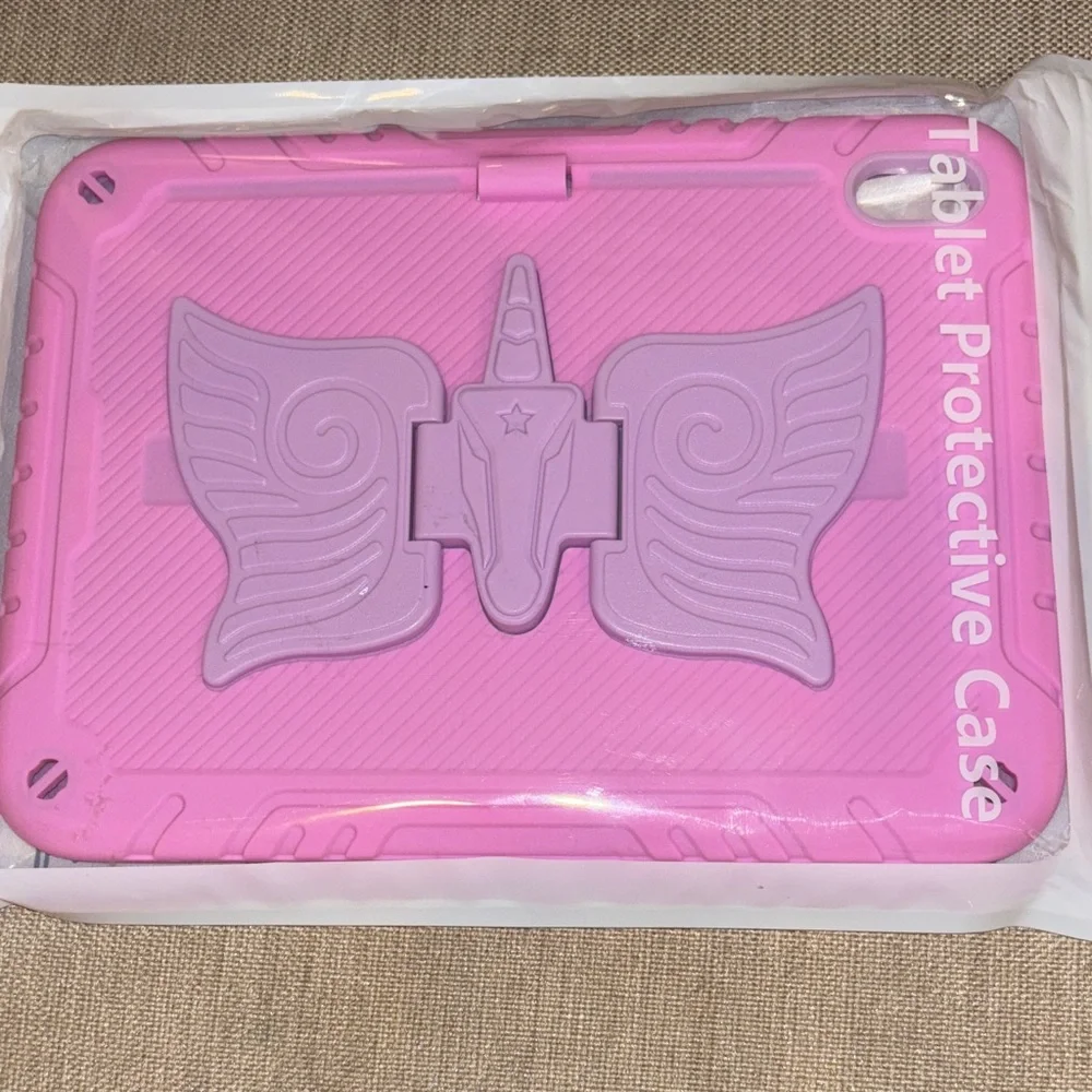 Unicorn kick stand Pink Tablet Case with Stand IPad 10th Gen NWT